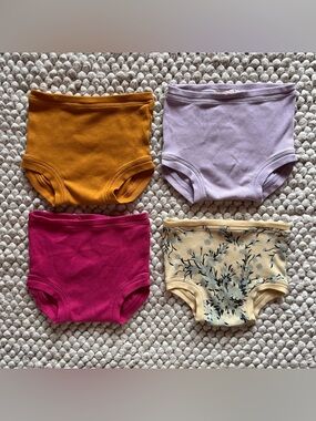 Misha And Puff Kids' Bloomers - Mustard, Lavender, Fuchsia & Floral Cream